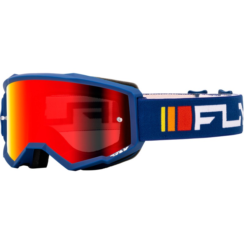 Masque FLY RACING Zone navy/blanc - écran rouge/fumé Masque FLY RACING Zone navy/blanc - écran rouge/fumé