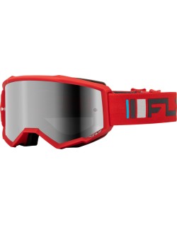 Masque FLY RACING Zone rouge/anthracite - écran argent/fumé