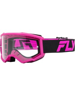Masque FLY RACING Focus noir/rose - écran clair