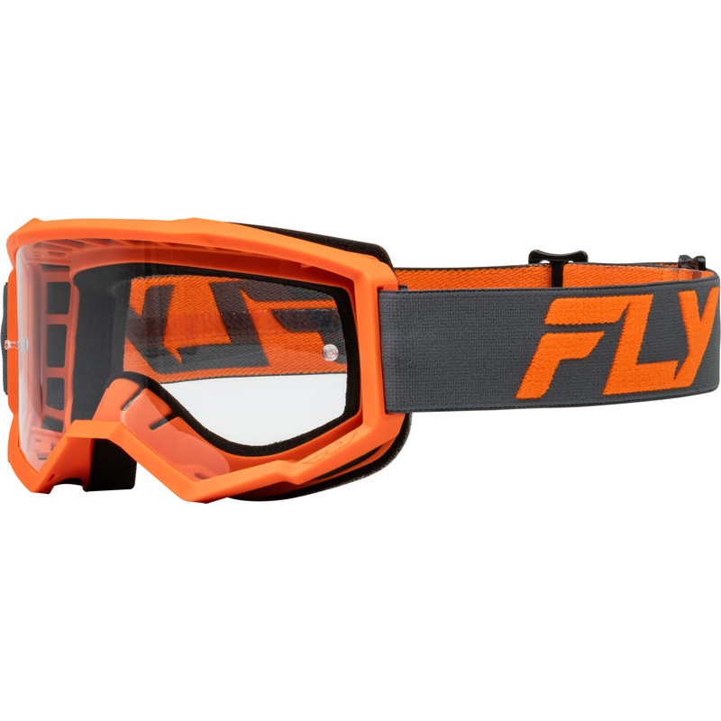 Masque FLY RACING Focus anthracite/orange - écran clair Masque FLY RACING Focus anthracite/orange - écran clair