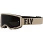 Masque FLY RACING Focus Sand Kaki/Brun - écran fumé foncé