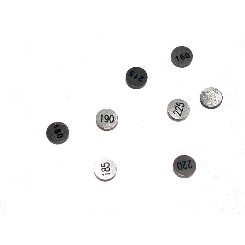 Pastilles de soupape HOT CAMS Ø7,48x2,95mm - jeu de 5 Pastilles de soupape HOT CAMS Ø7,48x2,95mm - jeu de 5