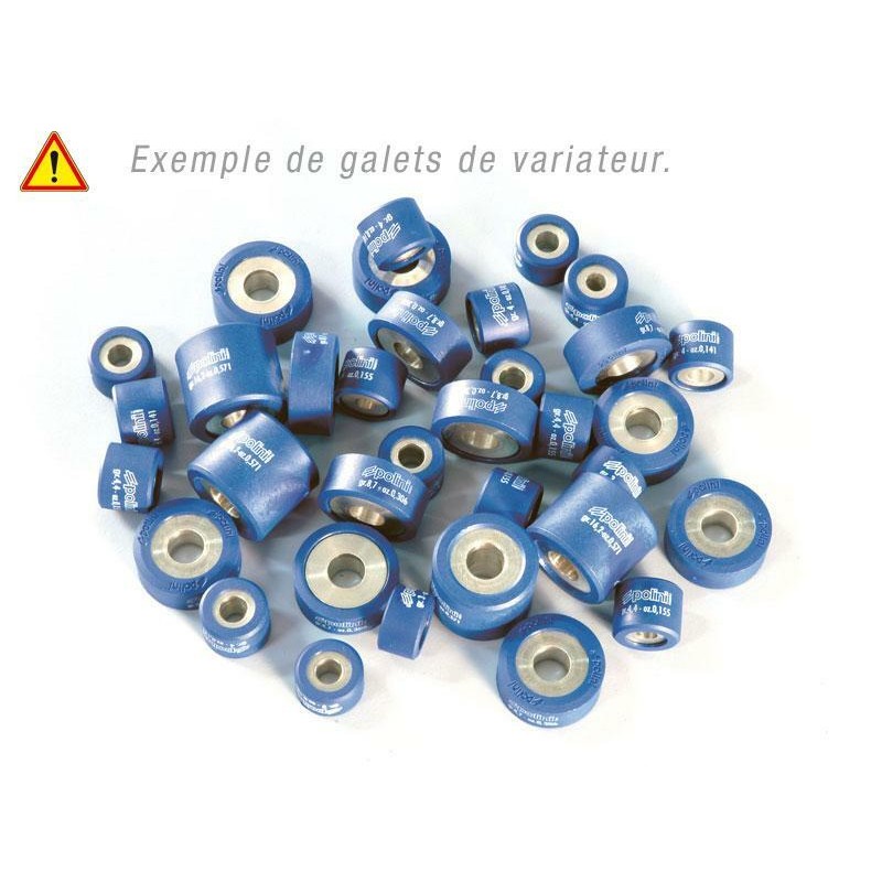 Jeu de galets POLINI 25x11mm 9,2gr - 12 pièces