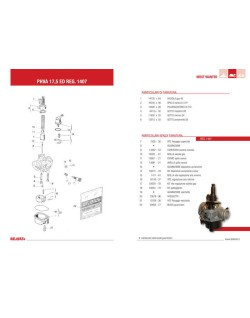 Carburateur DELL ORTO PHVA ED Ø17,5mm AM6 