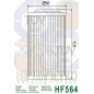 Filtre à huile HIFLOFILTRO - HF564