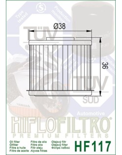 Filtre à huile HIFLOFILTRO - HF117 Honda