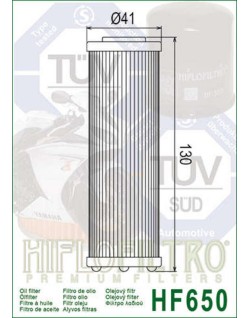 Filtre à huile HIFLOFILTRO - HF650 Husqvarna/KTM