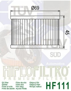 Filtre à huile HIFLOFILTRO - HF111 Honda