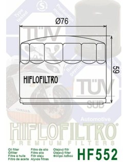 Filtre à huile HIFLOFILTRO - HF552