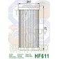 Filtre à huile HIFLOFILTRO - HF611 Filtre à huile HIFLOFILTRO - HF611