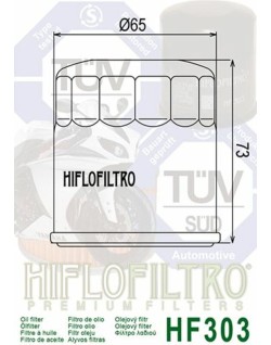 Filtre à huile HIFLOFILTRO Racing - HF303RC