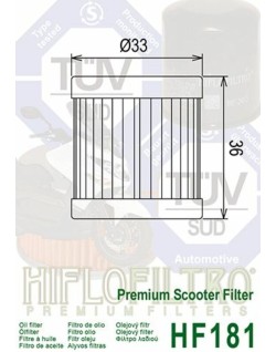 Filtre à huile HIFLOFILTRO - HF181
