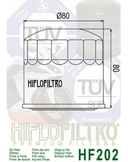 Filtre à huile HIFLOFILTRO - HF202