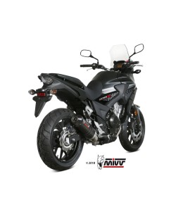 Silencieux MIVV Oval carbone/casquette carbone Honda CB500X
