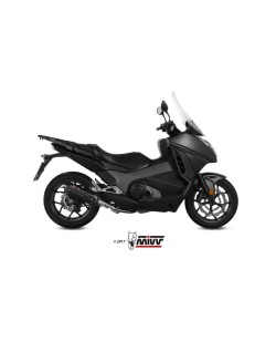 Silencieux MIVV Suono inox noir/casquette carbone Honda integra 750