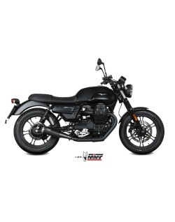 Silencieux MIVV Ghibli inox noir/casquette inox Moto Guzzi V7 III