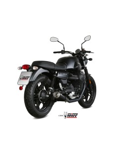 Silencieux MIVV Ghibli inox noir/casquette inox Moto Guzzi V7 III