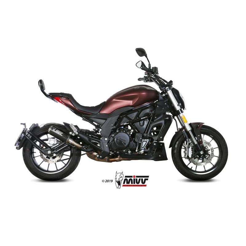 Silencieux MIVV MK3 carbone/casquette inox Benelli 502C Silencieux MIVV MK3 carbone/casquette inox Benelli 502C