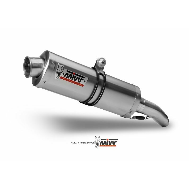 Silencieux double MIVV Oval Classic inox Yamaha XT660 X/R/Z Silencieux double MIVV Oval Classic inox Yamaha XT660 X/R/Z