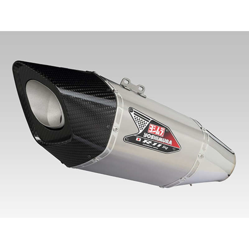 Silencieux YOSHIMURA R11SQ inox Satin/casquette carbone Suzuki GSX-S750 Silencieux YOSHIMURA R11SQ inox Satin/casquette carbone Suzuki GSX-S750