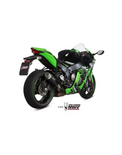Silencieux MIVV GP-Pro Steel Black/casquette inox Kawasaki ZX-10R