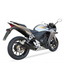 Silencieux IXIL Dual Hyperlow L3XB inox noir / alu - Honda CBR500R - XH6333XB