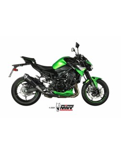 Silencieux MIVV Delta Race Steel Black/casquette carbone Kawasaki Z900