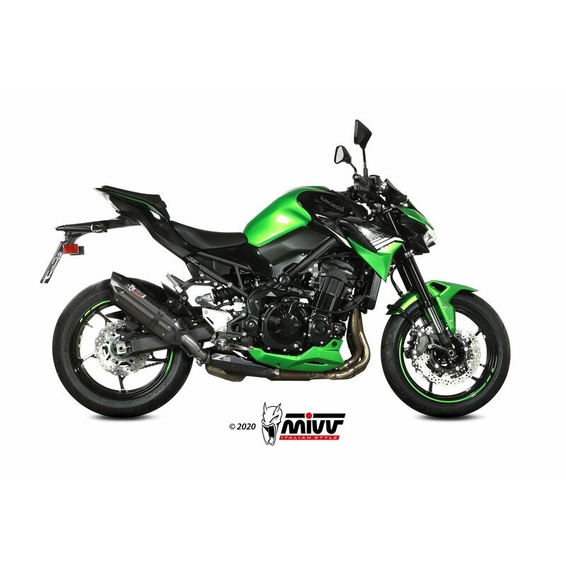 Silencieux MIVV Suono Steel Black/casquette carbonne Kawasaki Z900 Silencieux MIVV Suono Steel Black/casquette carbonne Kawasaki Z900