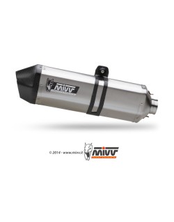 Silencieux MIVV Speed Edge inox/casquette carbone Suzuki DL1000 V-Strom