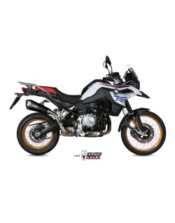 Silencieux MIVV Delta Race Steel Black/casquette carbone BMW F850GS