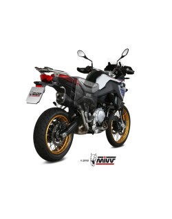 Silencieux MIVV Delta Race Steel Black/casquette carbone BMW F850GS
