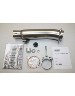 Silencieux IXIL Hexoval Xtrem inox / alu noir - Yamaha FZS 600 Fazer - OY9063VSE