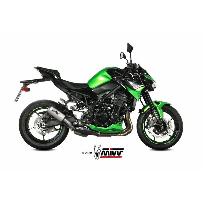 Silencieux MIVV MK3 inox/casquette inox Kawasaki Z900 Silencieux MIVV MK3 inox/casquette inox Kawasaki Z900