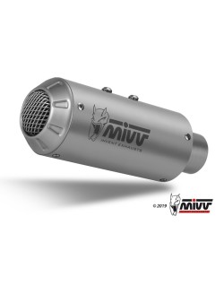 Silencieux MIVV MK3 inox/casquette inox Kawasaki Z900