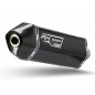 Silencieux MIVV Speed Edge Black inox noir/casquette carbone Kymco AK 550