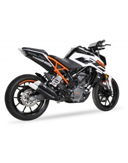 Silencieux IXIL Dual Hyperlow L3XB inox noir / alu - KTM Duke RC125 - XM3357XB