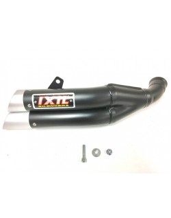 Silencieux IXIL Dual Hyperlow L3XB inox noir / alu - KTM Duke RC125 - XM3357XB