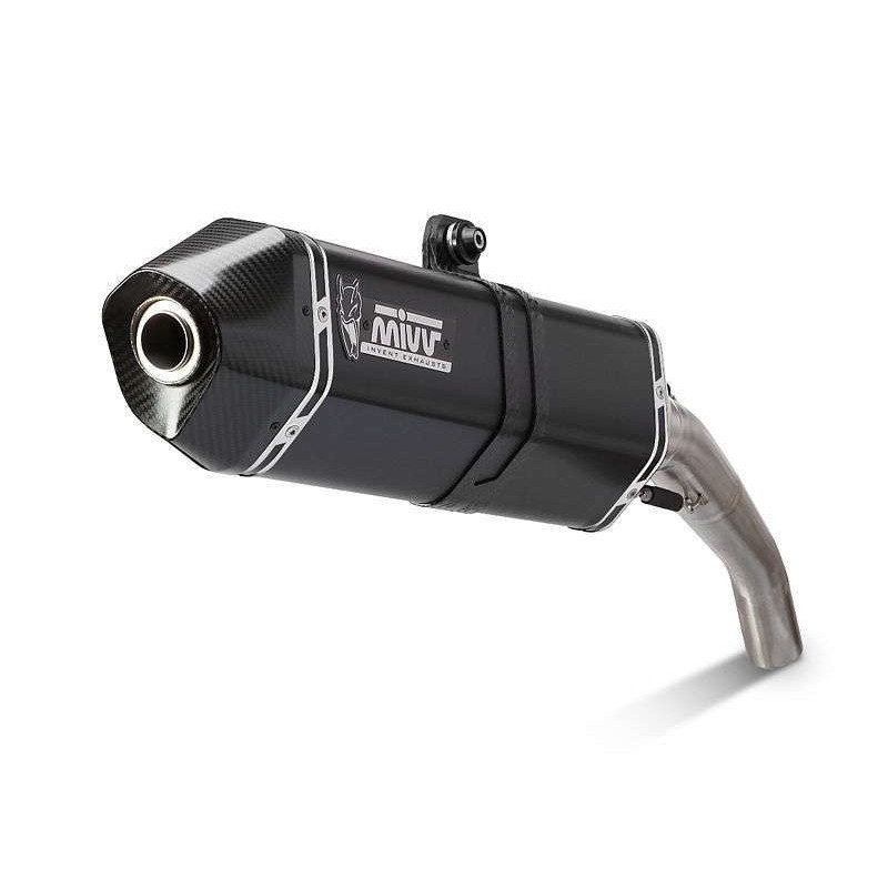 Silencieux MIVV Speed Edge inox brossé noir KTM 1190 Adventure Silencieux MIVV Speed Edge inox brossé noir KTM 1190 Adventure