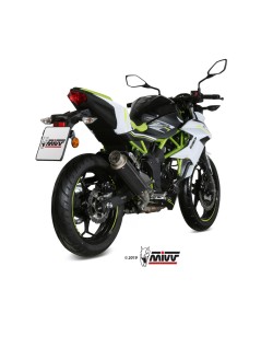 Silencieux MIVV GP Pro Steel Black/casquette inox Kawasaki Ninja 125