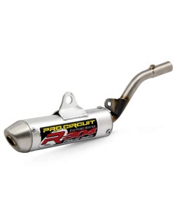 Silencieux PRO CIRCUIT R-304 Euro alu brossé/casquette inox Kawasaki KX85