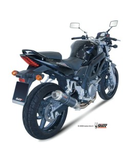 Silencieux + demi-ligne MIVV GP carbone Suzuki SV650