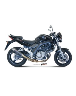 Silencieux + demi-ligne MIVV GP carbone Suzuki SV650