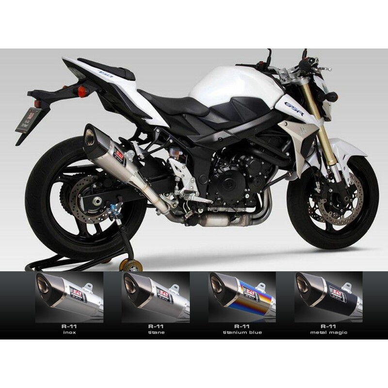 Silencieux YOSHIMURA R-11 titane Suzuki GSR750 (en Suisse non homologué) Silencieux YOSHIMURA R-11 titane Suzuki GSR750 (en Suisse non homologué)