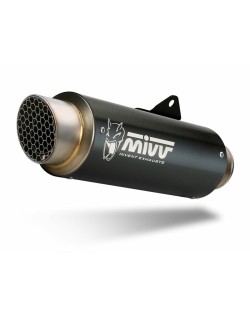 Silencieux MIVV GP Pro inox noir/casquette inox Honda CB500F