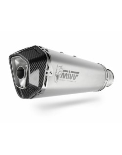 Silencieux MIVV Delta Race inox/casquette carbone KTM Duke 790