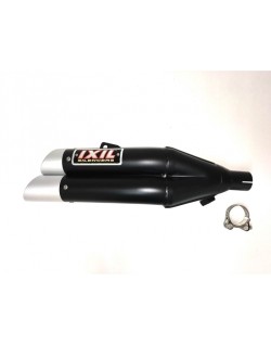 Silencieux IXIL Dual Hyperlow L3XB inox noir / alu - Honda NC750X/S - XH6362XB