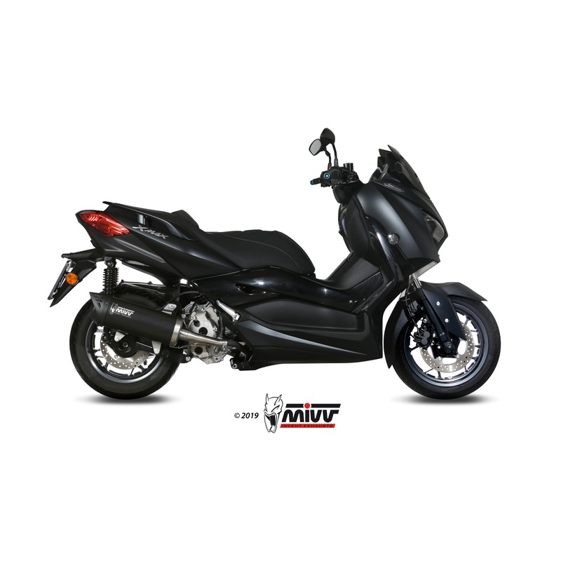 Silencieux MIVV Mover inox noir/casquette ABS noir Yamaha T-Max 300 Silencieux MIVV Mover inox noir/casquette ABS noir Yamaha T-Max 300