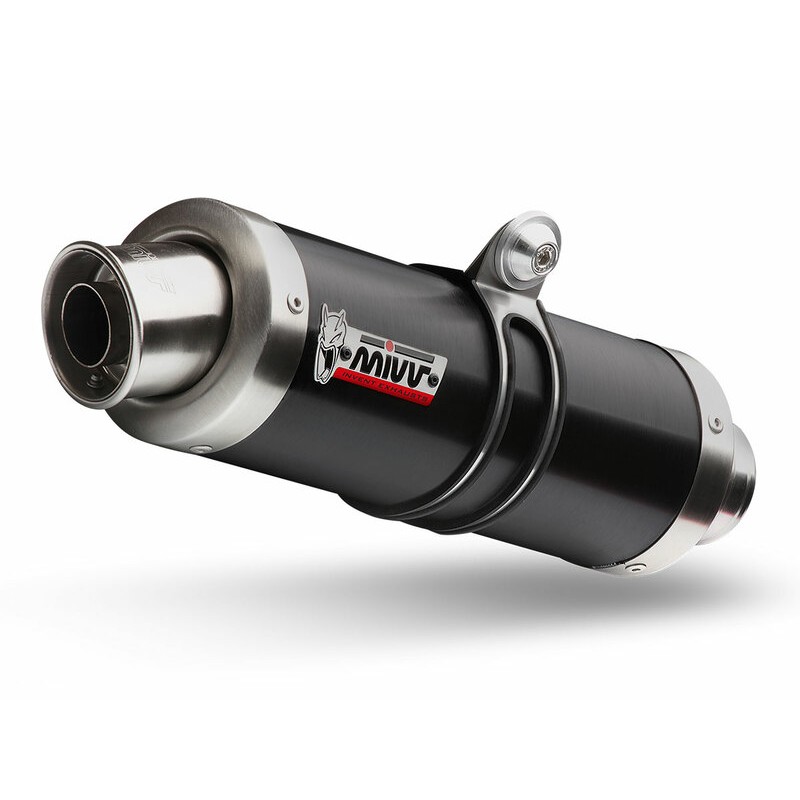Silencieux MIVV GP inox noir/casquette inox Suzuki GSX-S750 Silencieux MIVV GP inox noir/casquette inox Suzuki GSX-S750
