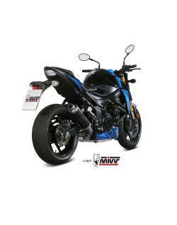 Silencieux MIVV GP carbone/casquette inox Suzuki GSX-S750