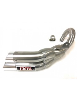 Silencieux IXIL Dual Hyperlow L2X inox / alu poli - Aprilia CR125 - XA0319V